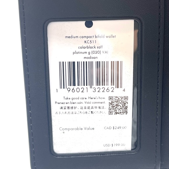 Kate Spade Madison Medium Compact Bifold Walllet - Picture 4 of 8